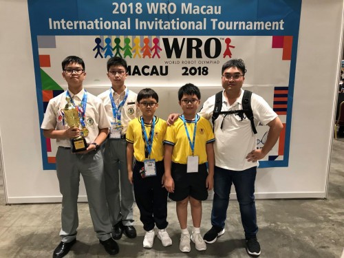同學獲2018WRO機械人創意賽冠軍